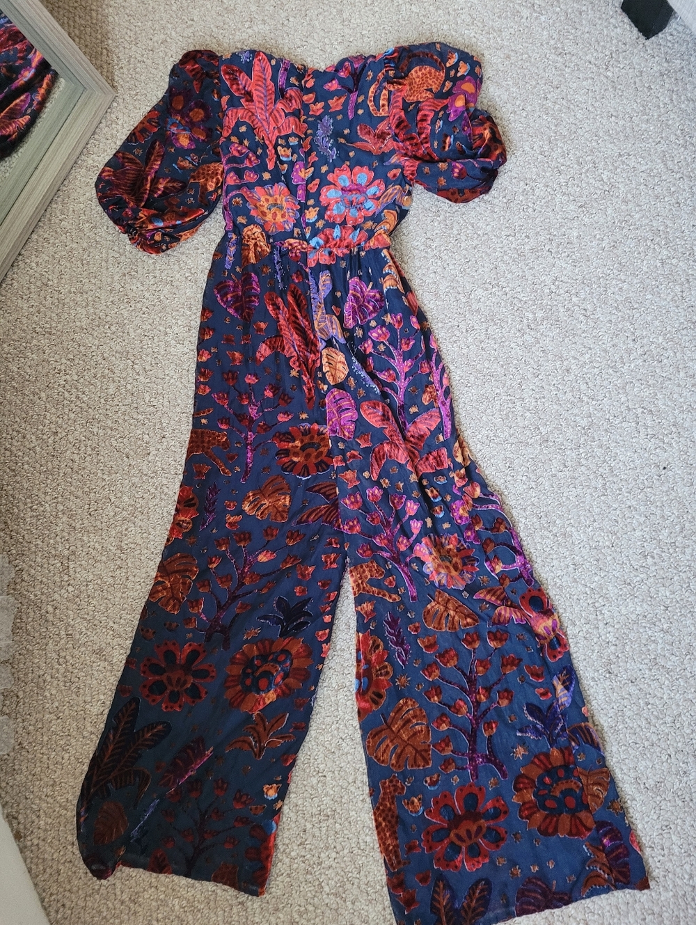 Farm Rio Velvet Jumpsuit - Picture 4 of 4